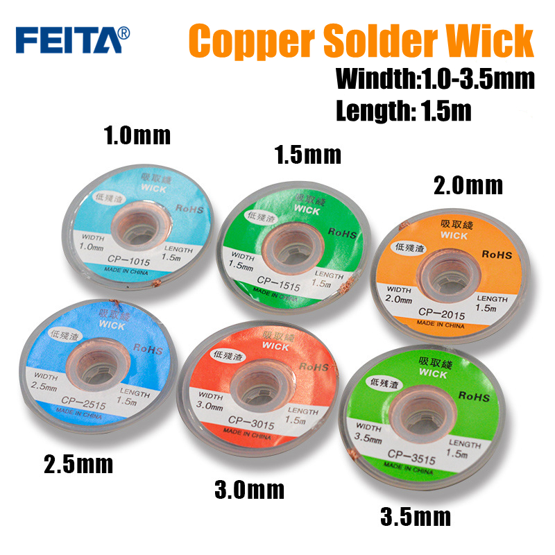 Solder Wick Braid - Dissaldatura Treccia Maglia Saldatura Saldatura di