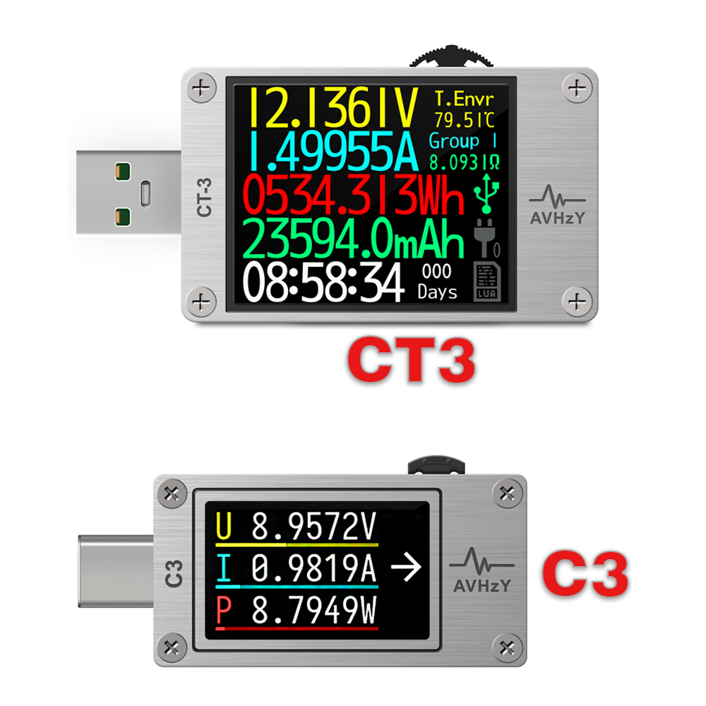 Usb Ammeter Tester - AVHzY USB 3.1 Misuratore di potenza
