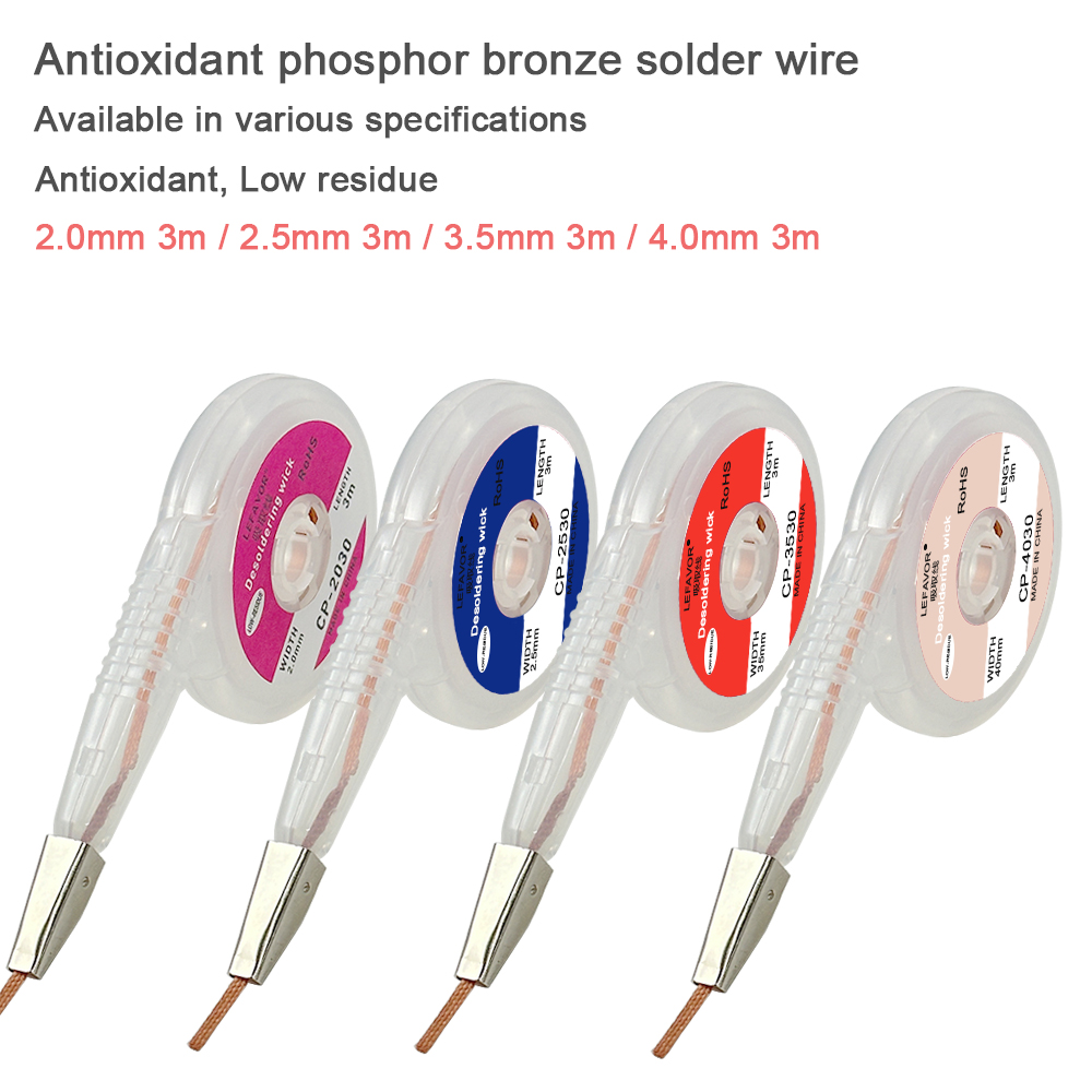 Solder Wick Braid - Forte treccia dissaldante 1.5/2.0/2.5/3.0/3.5/4mm Larghezza 3M