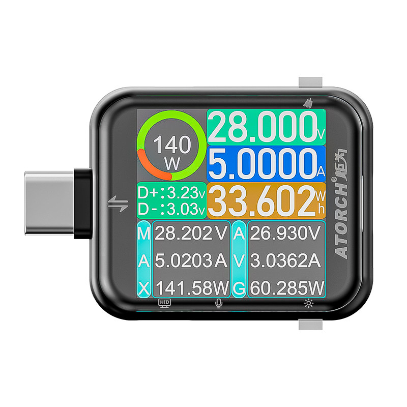 Usb Ammeter Tester - Tester T3 con Schermo Touch ad
