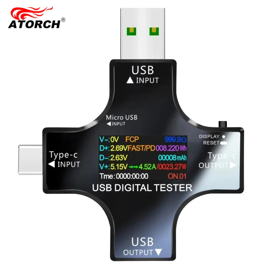 Usb Ammeter Tester - Tester USB DC Tipo-C PD Voltmetro
