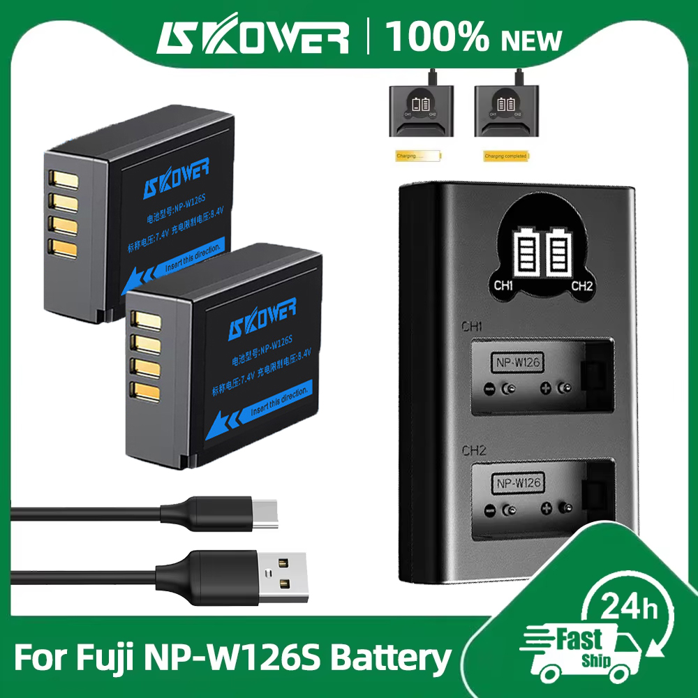 Fujifilm Camera X-T30 Ii - Batteria NP-W126S per Fotocamere Fujifilm X-A1/E2/T1/2/T3/T10/T20/T30/T30