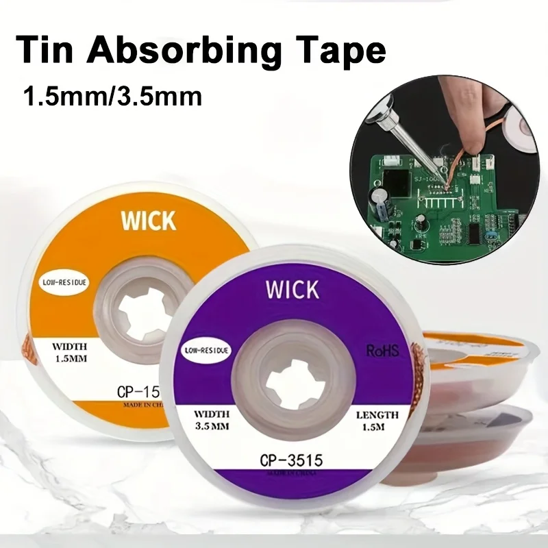 Solder Wick Braid - 1.5m Dissaldatura Treccia Nastro di Rame