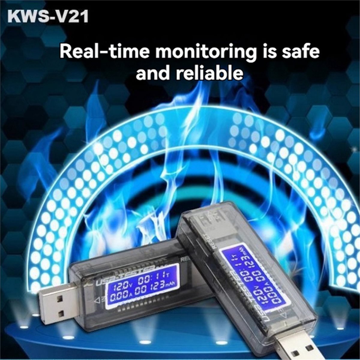 Usb Ammeter Tester - Tester USB DT75BG KWS-V21 QC2.0 DC