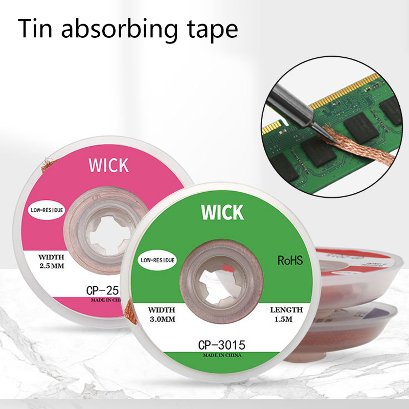 Solder Wick Braid - 1.5M Dissaldatura Maglia Treccia Saldatura Rimozione