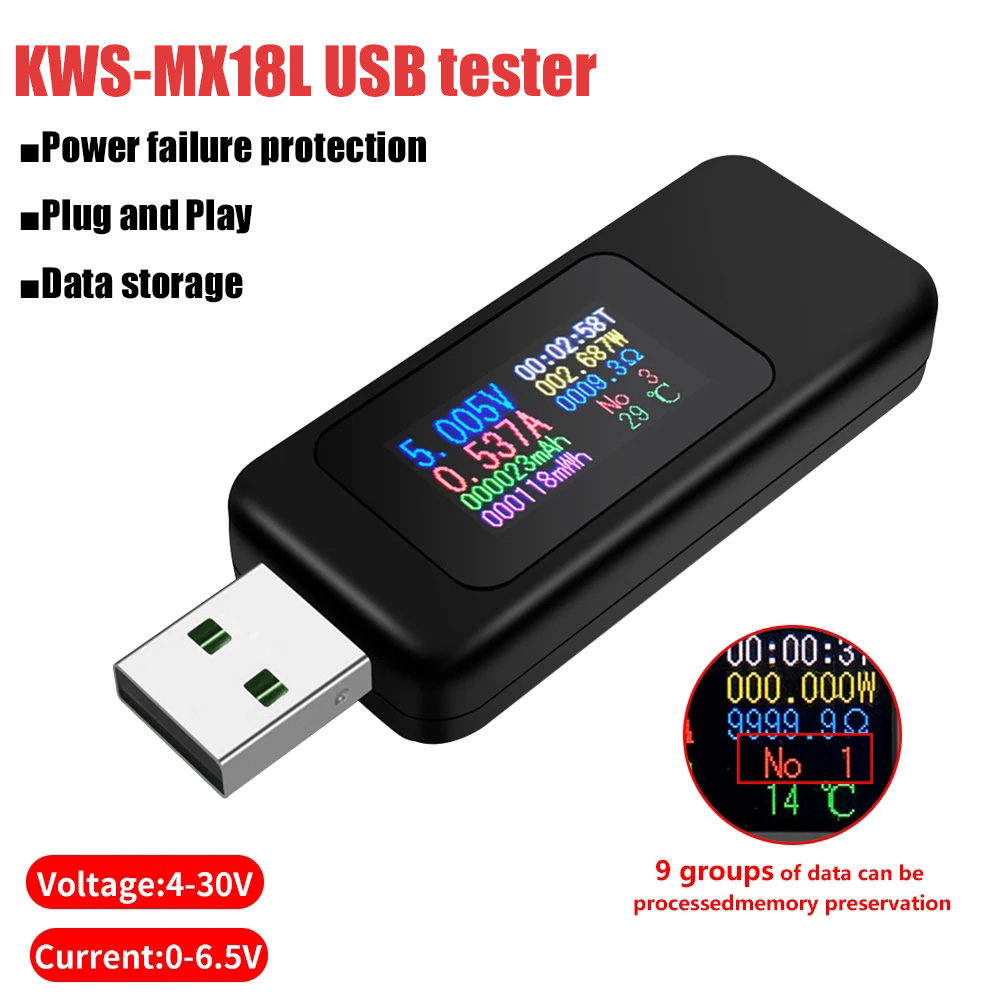 Usb Ammeter Tester - Tester USB 10 in 1 Voltmetro