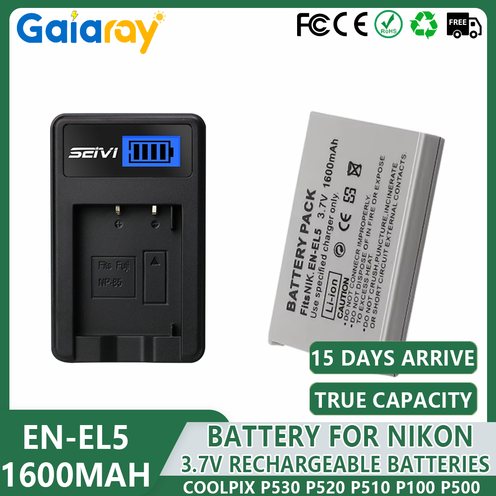 1-4 pezzi EN-EL5 ENEL5 Batteri - Nikon Camera D3500 recensione e prezzo