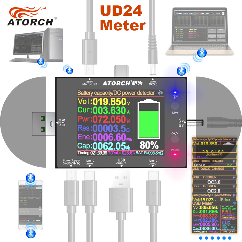 Tester USB UD24 da 2,4 Pollici - Usb Ammeter Tester recensione e prezzo