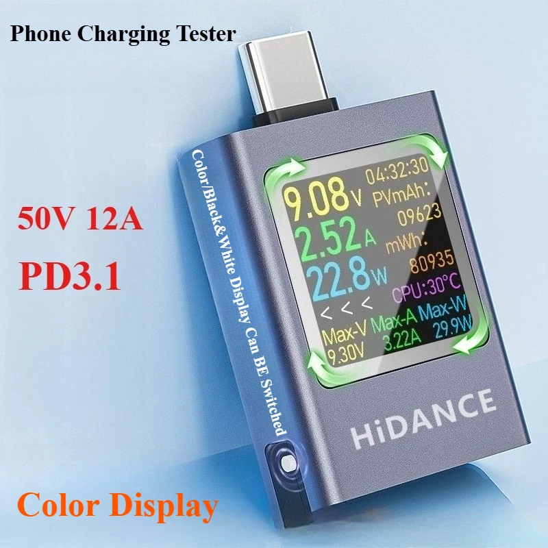 13 in 1 DC 4.5-50V 0-12A Displ - Usb Ammeter Tester recensione e prezzo