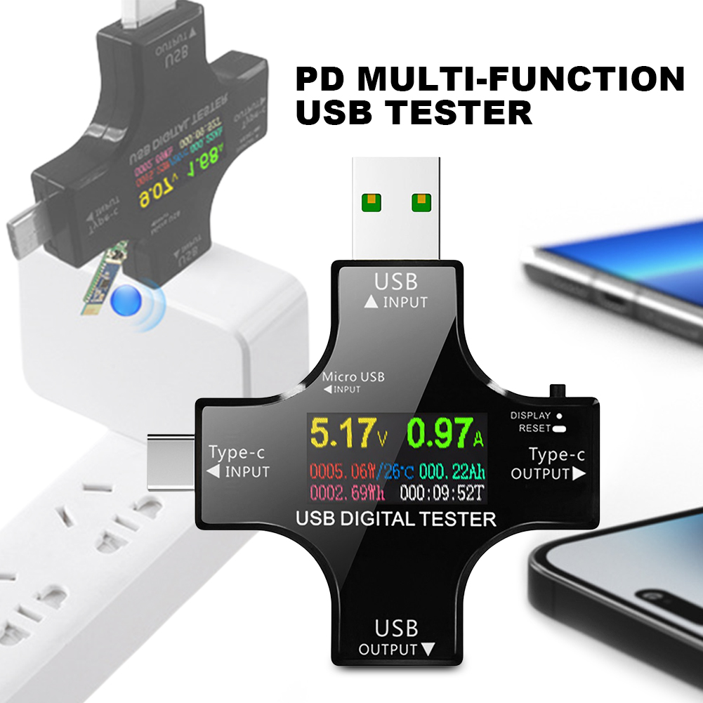 Tester USB Tipo-C PD Voltmetro - Usb Ammeter Tester recensione e prezzo