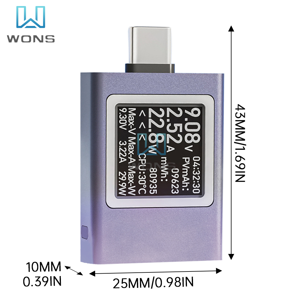 USB Type-C Tester voltmetro am - Usb Ammeter Tester recensione e prezzo