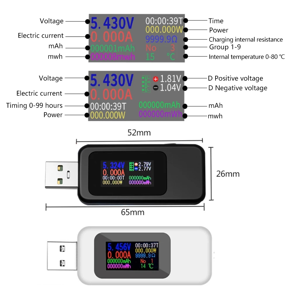 Tester USB 10 in 1 Voltmetro d - Usb Ammeter Tester recensione e prezzo