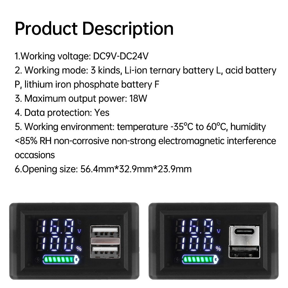 USB + Tipo-C/Doppio USB 9V 12V - Usb Ammeter Tester recensione e prezzo